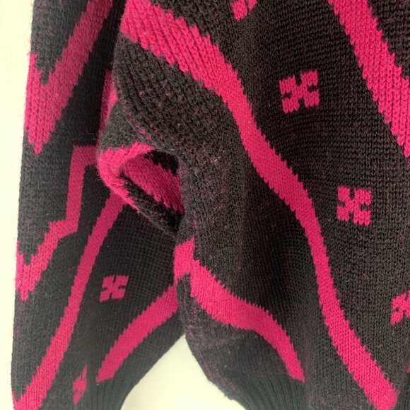 Vintage Gap Wool Blend Sweater Womens Small Winter Ski Cabin 80s Made In Italy - Picture 9 of 10